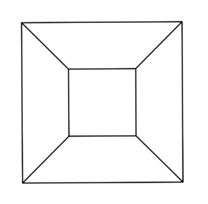 Proiezione stereografica di un cubo