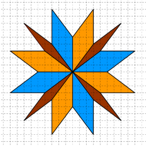 Rombi costruiti su carta quadrettata, aventi tutti i lati di cinque quadretti e un vertice in comune - Problema di geometria - Uguali o diversi?